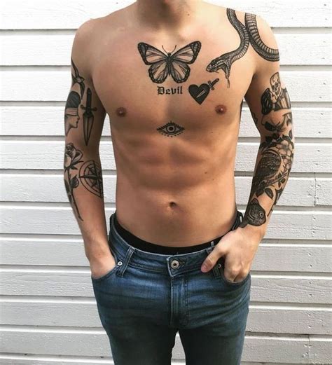 99 Lovely Men Chest Tattoo Ideas That Timeless All Time Tattoos