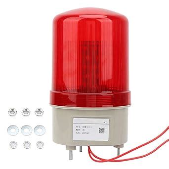 led rotating warning light vac emergency signal light mm red  washer nut amazonco