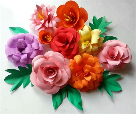 diy paper flowers folding tricks  steps  pictures instructables