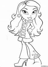 Coloring Pages Bratz Winter sketch template
