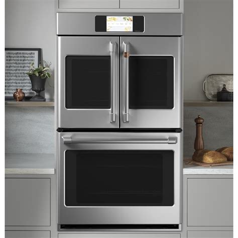 ge appliances cafe professional series  smart built  convection french door double wall