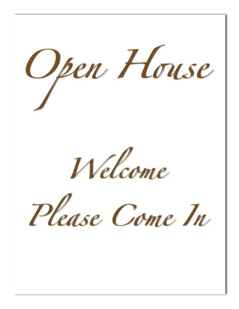 open house  sign