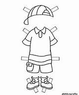 Caillou Ropa Clothing Paper Dolls sketch template