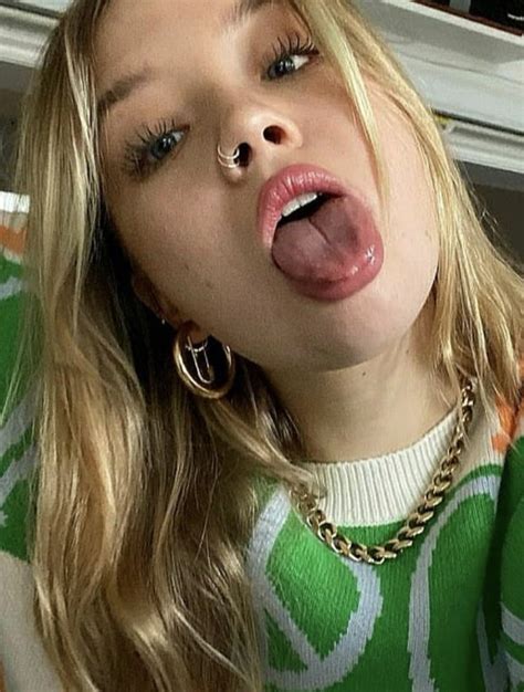 Hot Blonde Tongue Out Mikecarter