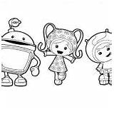 Coloring Umizoomi Team Geo Milli Bot Hug sketch template