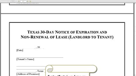 lease  renewal letter  landlord sample  template
