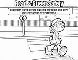 Coloring Safety Road Colouring Pages Crossing Street Roads Kids Sheets Rules Traffic Safe Sheet Super Streets Resolution Medium sketch template