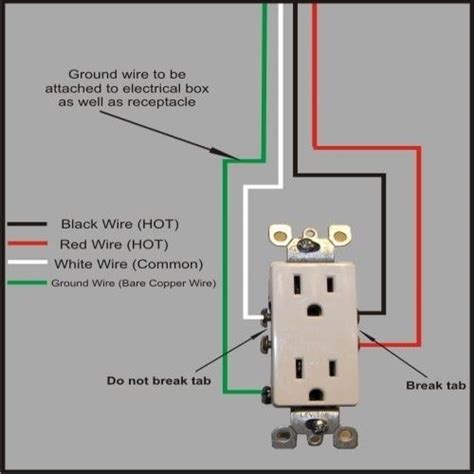 ac outlet wiring diagram  logic