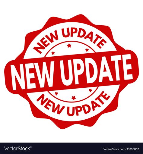 update sign  stamp royalty  vector image