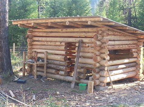 simplest     log cabin diy log cabin   build  log cabin garden shed ideas