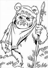 Ewok Leia sketch template