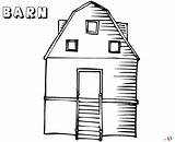 Empty Barn Coloring Pages Printable Kids sketch template