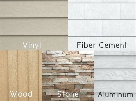 list    types  siding   choose    home residence style
