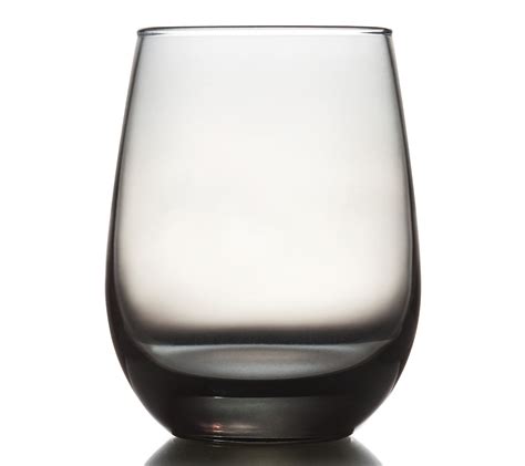 Libbey Smoke All Purpose Stemless Wine Glasses Set Of 6 —