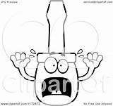Screwdriver Screaming Mascot Clipart Cartoon Outlined Coloring Vector Cory Thoman Royalty sketch template
