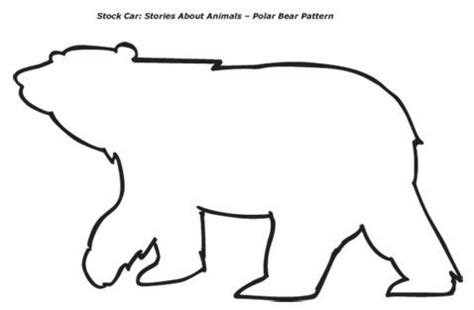 elementary programs chapter tslac bear template polar bear craft