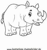 Nashorn Ausmalbilder Ausmalen Nashoerner Tiere Malvorlagen Nashörner Dein Auszudrucken Klicke Kostenlose sketch template