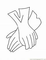 Gloves Coloring Accessories Printable Pages Entertainment sketch template