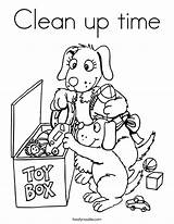 Coloring Toys Clean Time Put Away Toy Box Help Tell Pages Cleaning Thankful Show Friends Pass Pick Outline Print Twistynoodle sketch template