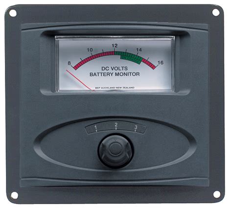 input panel mounted analog  battery condition meter expanded