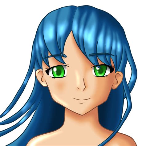 Blue Haired Anime Girl By Wolven Sorceress On Deviantart