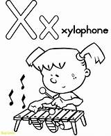 Xylophone Coloring Getcolorings Getdrawings sketch template