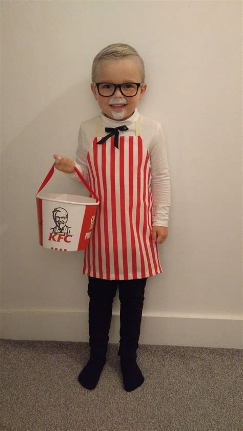kfc colonel saunders kids fancy dress costume  halloween childrens