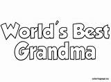 Grandma Coloringpage Grandparents sketch template