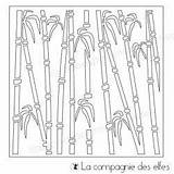 Bambou Pochoir Elfes Compagnie sketch template