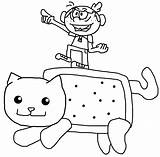 Cat Nyan Coloring Pages Tac Getdrawings Template Greasy Lincoln Rides Drawing sketch template