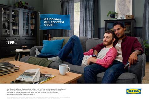 ikea s new ad features a gay couple because fighting over