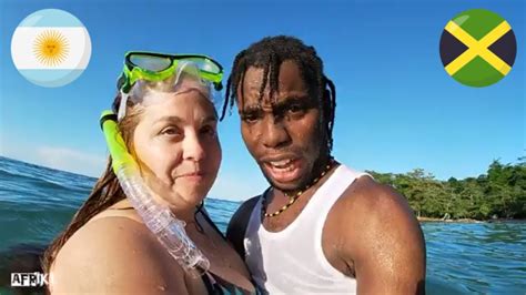 Her First Time Snorkeling Bikini Beach And Winifred Beach Jamaica