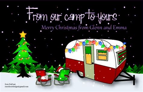 camper christmas card travel trailers pinterest campers christmas and christmas cards