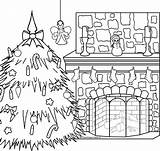 Sheets Kerst Claus Fireplaces Fun Topkleurplaat sketch template