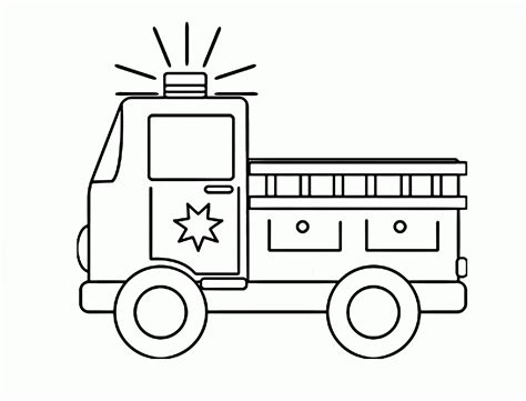 fire truck coloring page  preschoolers transportation coloring