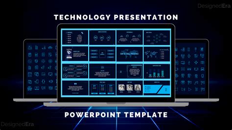 technology  powerpoint template designedera