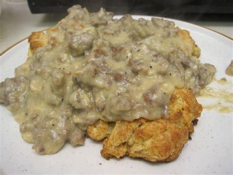 buttermilk biscuits with sausage gravy theoretically evil