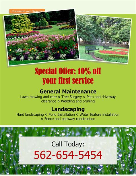 lawn care flyer template free