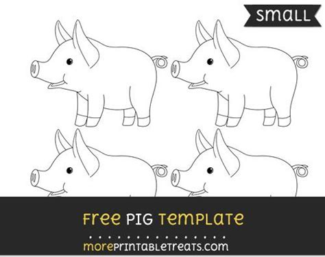pig template small farm theme crafts pig crafts templates