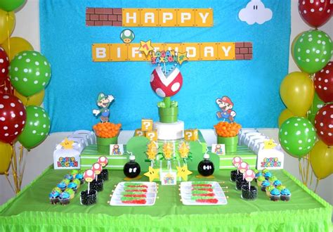 Super Mario Brothers Birthday Party See More Party Ideas At