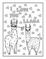 Coloring Llama Pages Printable Crafts Felt раскраски Printables рисунки Pattern Fun Llamas Kids sketch template