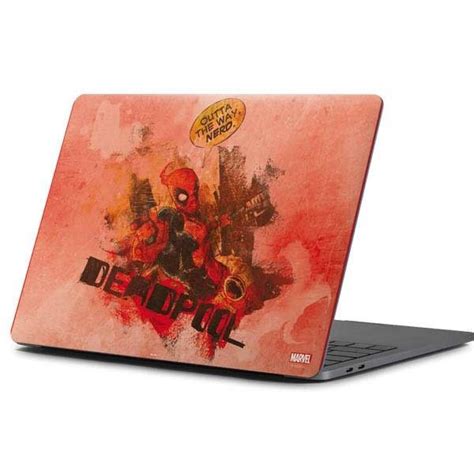 personalize  laptop   marvel deadpool nerd laptop skin  premium marvel deadpool