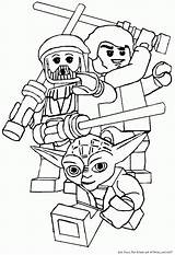Coloring Lego Wars Star Pages Obi Wan Kenobi Library Clipart Cliparts sketch template
