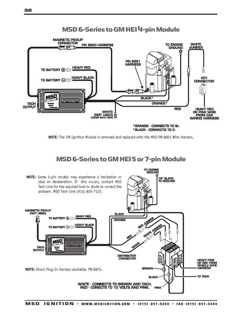 wiring diagram  msd distributor