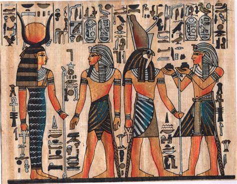 egyptian papyrus pharaoh art handmade egypt decor miniature historical
