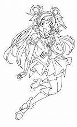 Cure Pretty Dream Coloring Precure Pages Yes Color Colouring Deviantart Template sketch template