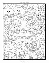 Coloring Pages Adult Girls Summer Kids Drawings Quotes Kawaii Amazon Fun Book Inspirational Books sketch template