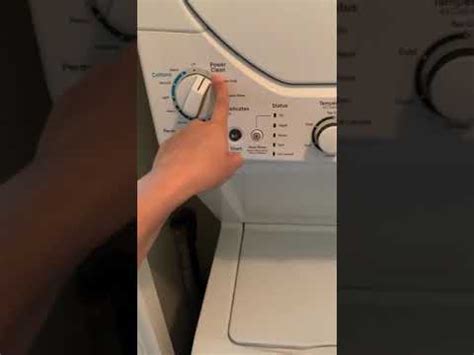 ge stackable washer  dryer youtube