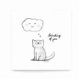 Thinking Card Printable Cards Kids Template Cat Choose Board sketch template