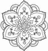 Cool Coloring Pages Flower Flowers Sheets Colouring Kids Color Print Adult Mandala Para Adults Hard Printable Drawing Colorear Awesome Pintar sketch template